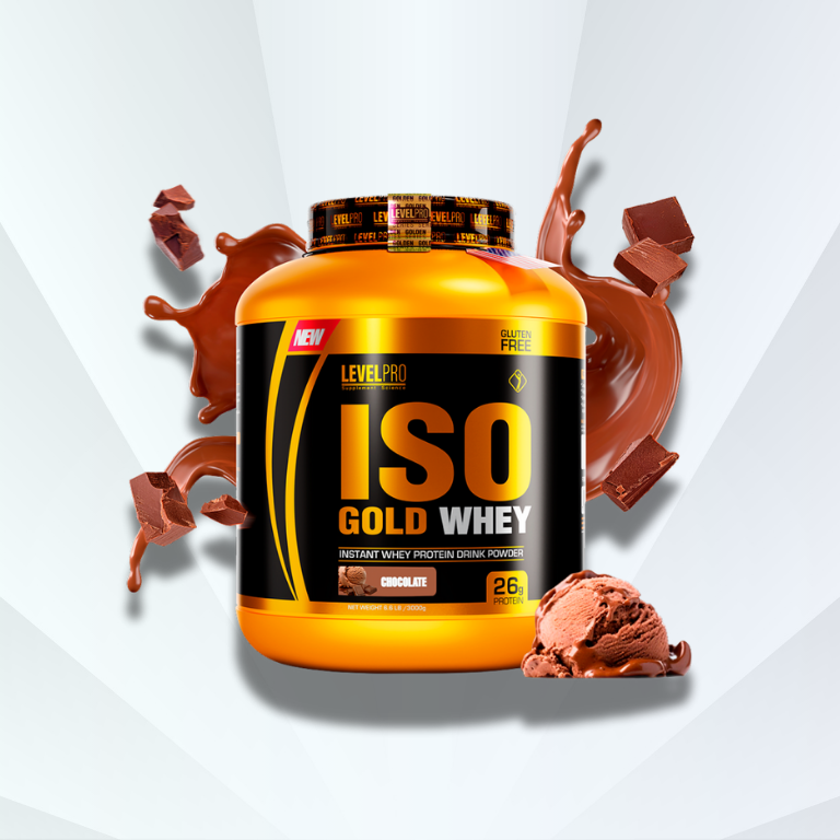 ISO Gold Whey LevelPRO (2.43LBs, 6.6LBs y Caja)