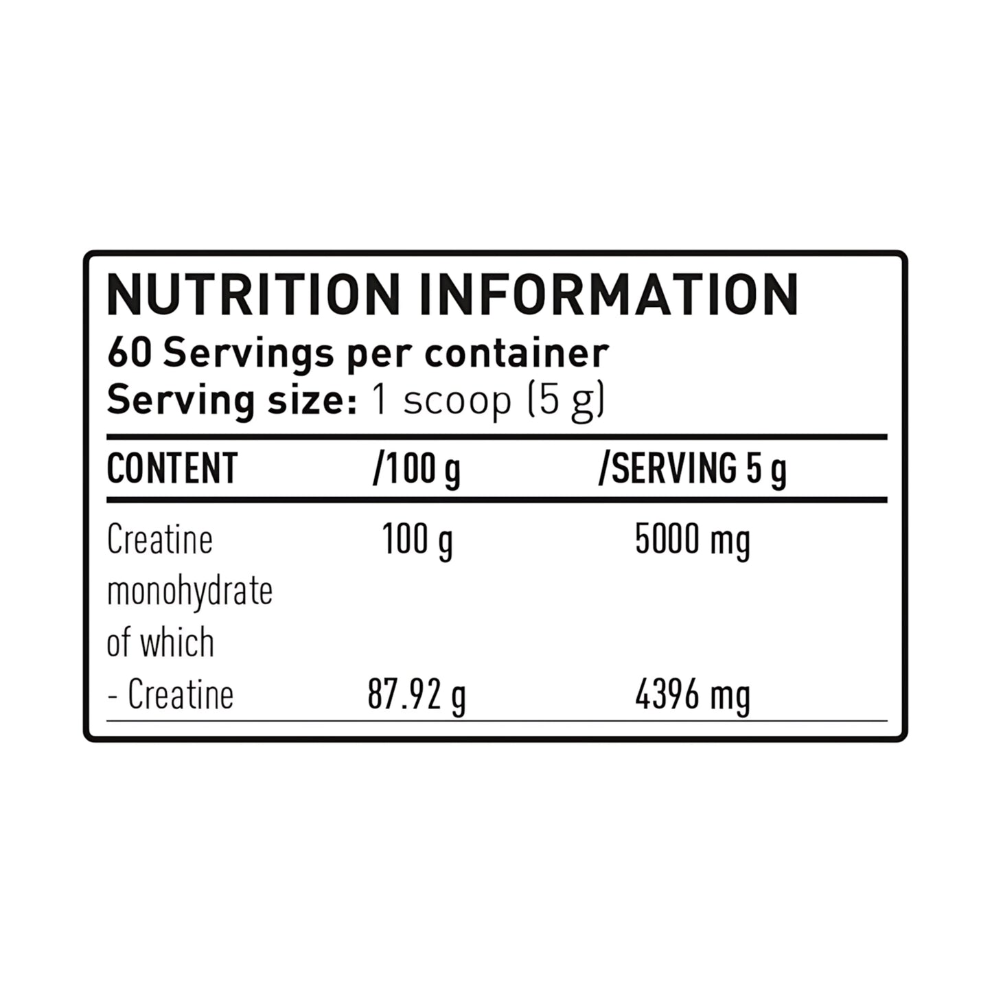 Creatina Dorian Yates Monohidratada: 300 gr - 500 gr - 1KG - NutriSuplementos Perú