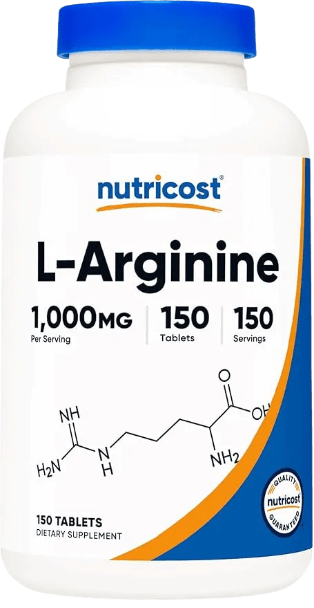 L - Arginina Nutricost 1000mg (150 y 300 Cápsulas) - NutriSuplementos Perú