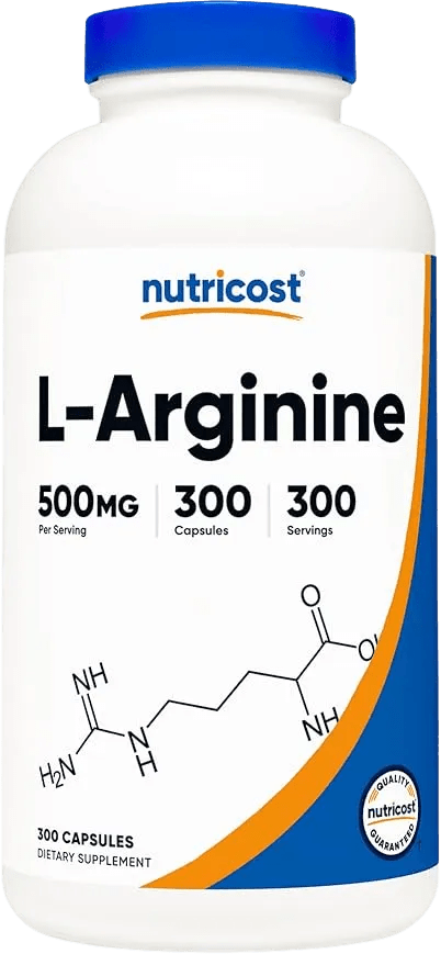 L - Arginina Nutricost 500mg (300 Cápsulas) - NutriSuplementos Perú