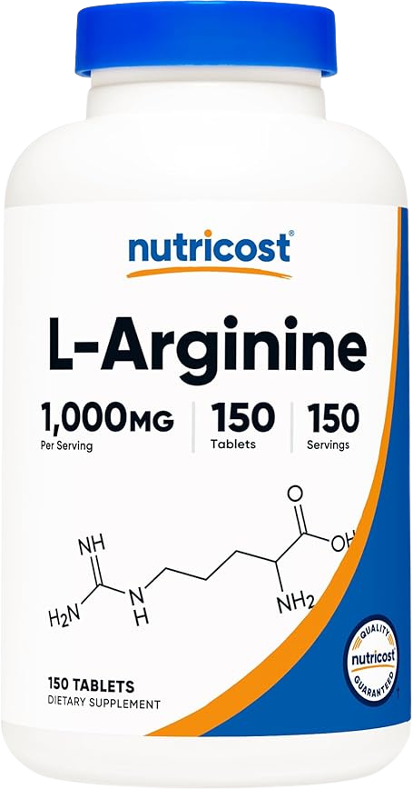 L-Arginina Nutricost 1000mg (300 Cápsulas)