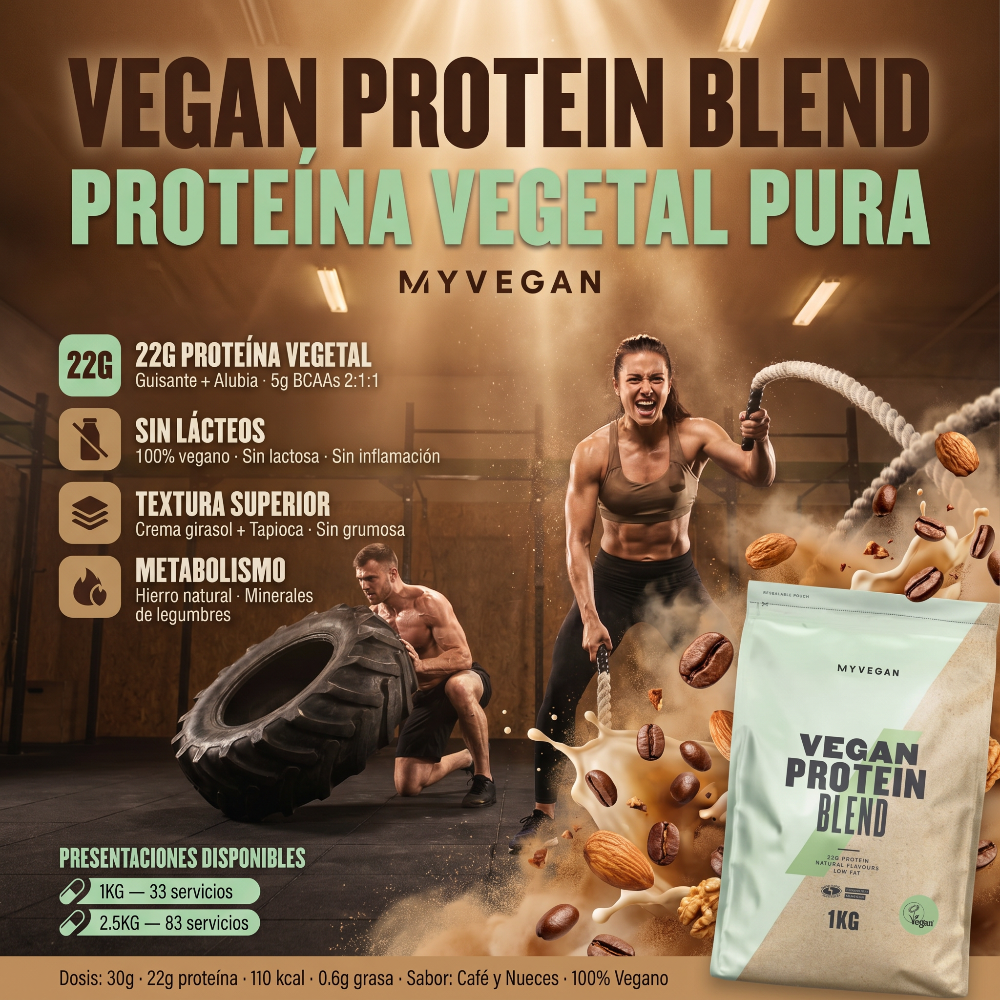 Vegan Protein Blend MyProtein: 1KG - 2.5KG