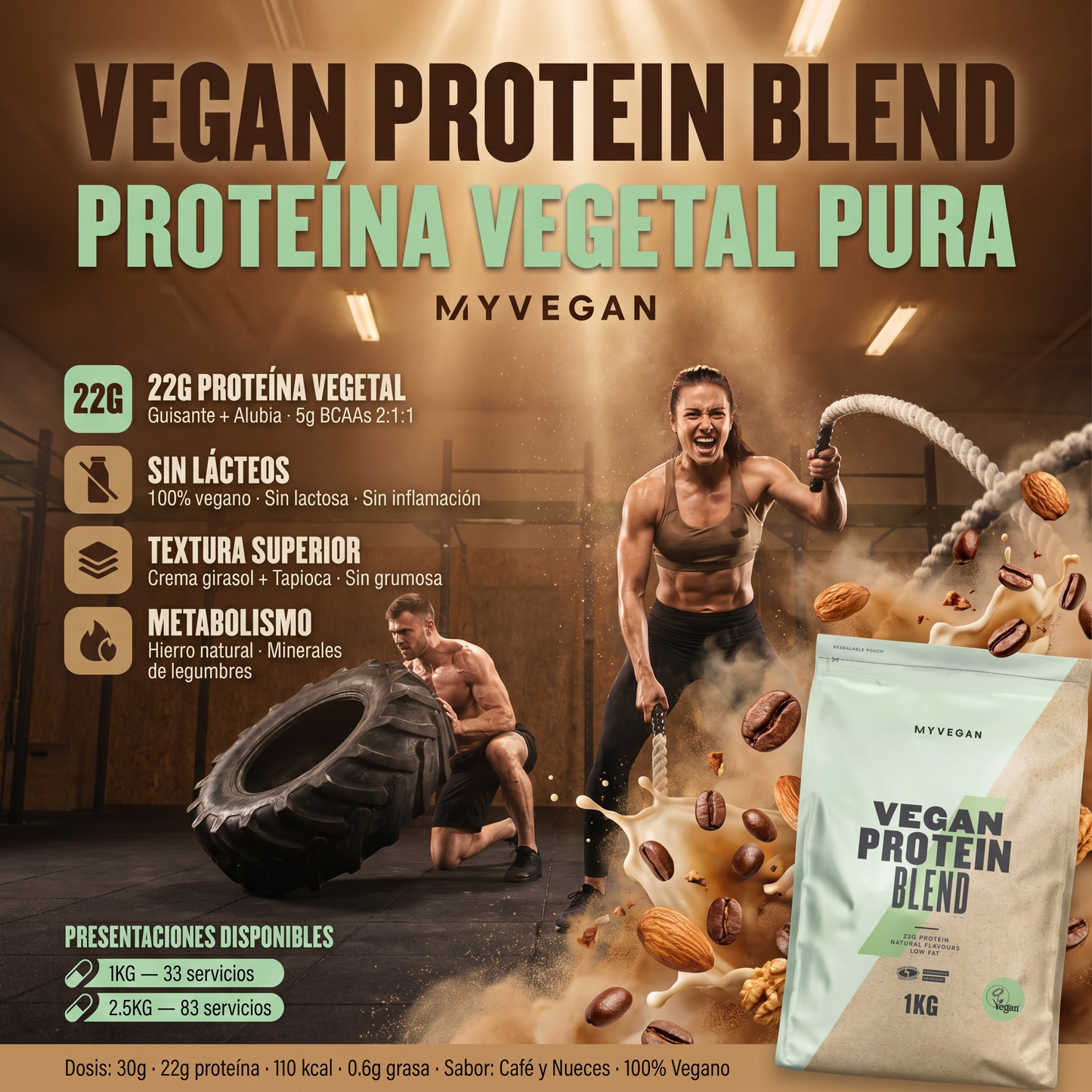 Vegan Protein Blend MyProtein: 1KG - 2.5KG