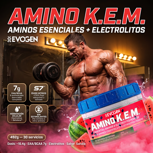 Amino K.E.M Evogen: 30 Servicios (492 gramos) - NutriSuplementos Perú