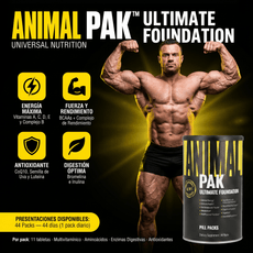 Animal Pak (44 Packs) Pastillas Multivitamínico - Universal Nutrition (UN) Perú - NutriSuplementos Perú