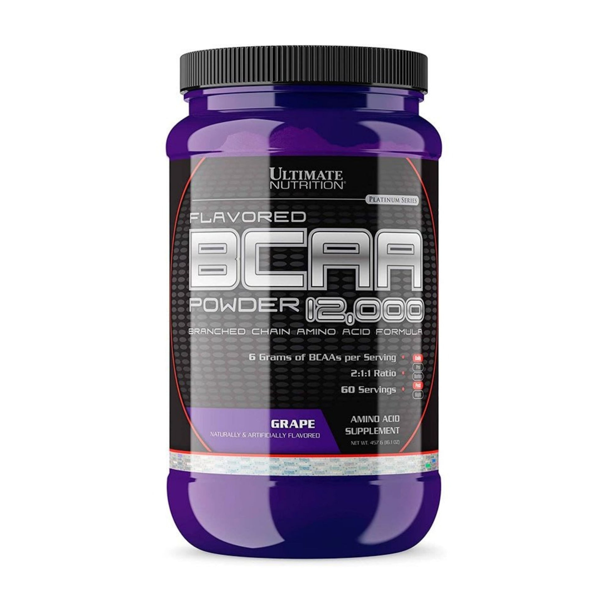 BCAA Ultimate Nutrition 12,000 (2:1:1): 457gr (60 Servicios) - NutriSuplementos Perú