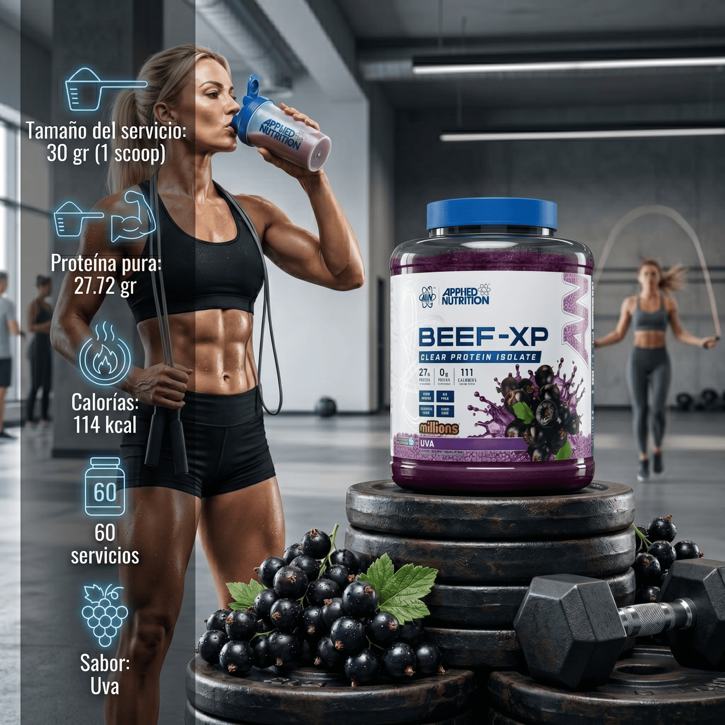 Beef XP Clear Protein Isolate Proteína de Carne Hidrolizada: 1.8KG - NutriSuplementos Perú