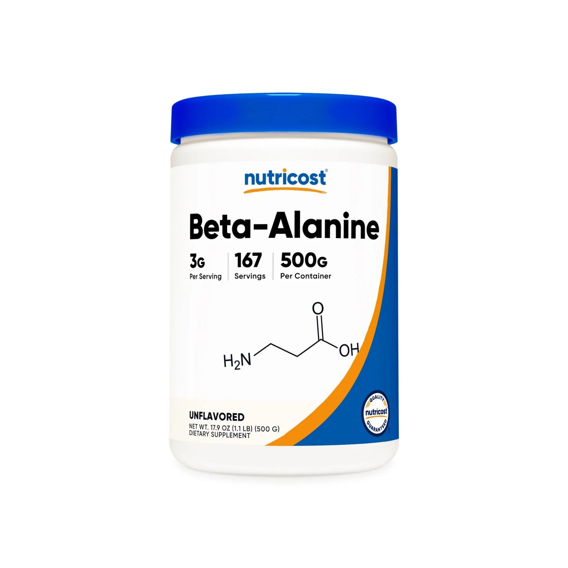 Beta Alanina Nutricost en Polvo: 300gr - 500gr - NutriSuplementos Perú