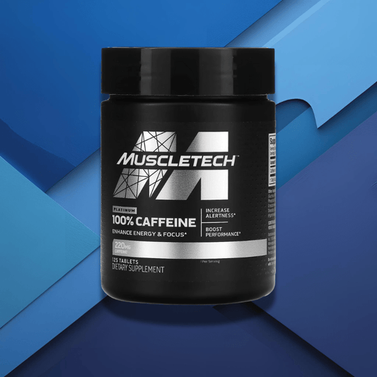 Cafeína Muscletech en Cápsulas: 125 Tabletas 220MG - NutriSuplementos Perú