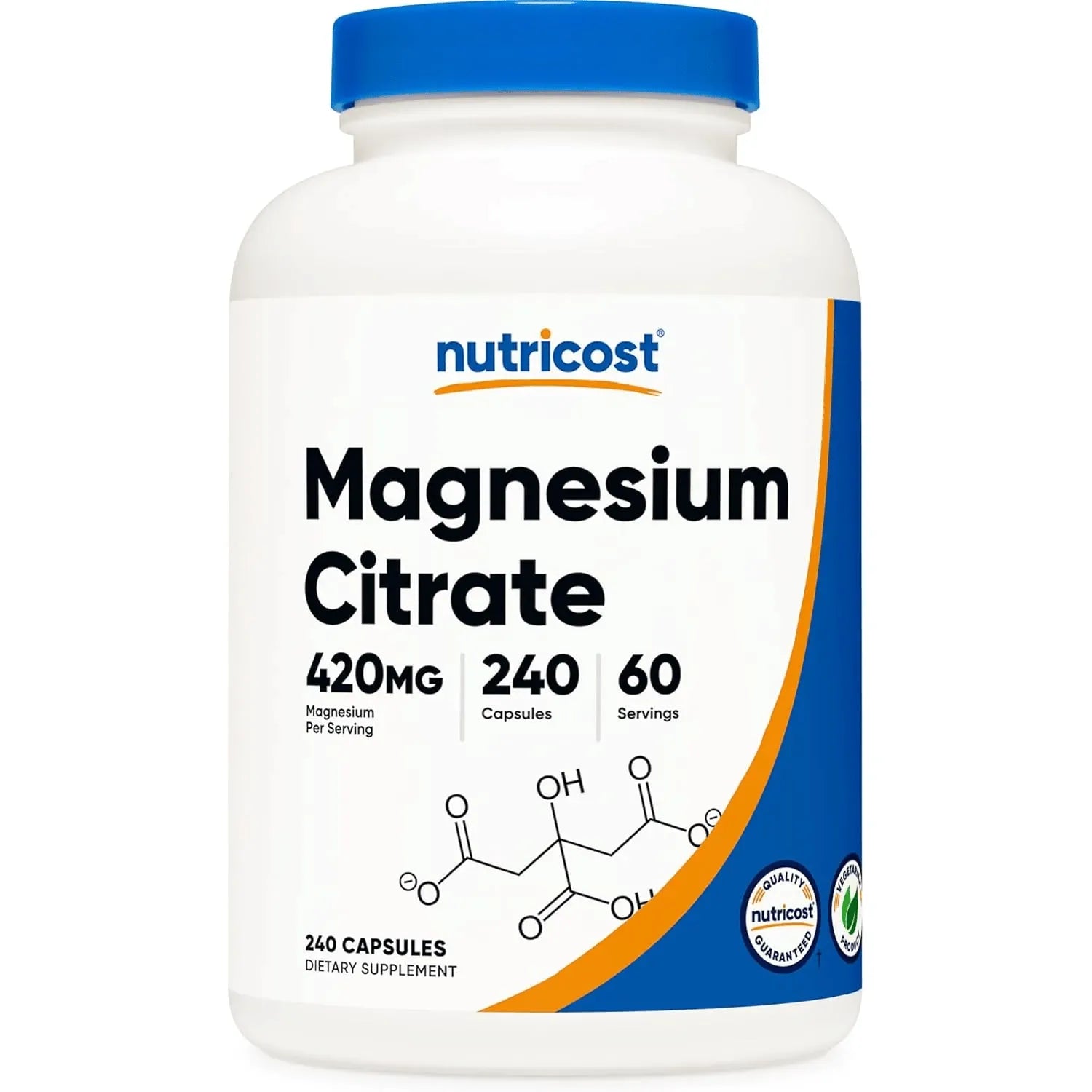 Citrato De Magnesio Nutricost: Polvo y Cápsulas - NutriSuplementos Perú