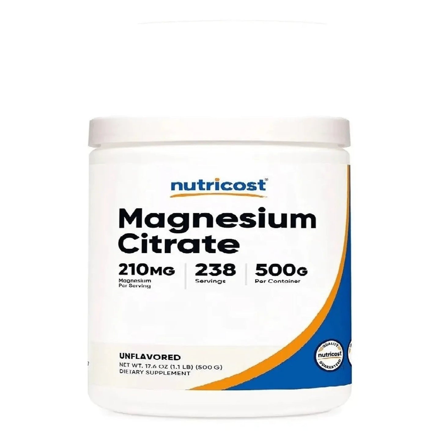Citrato De Magnesio Nutricost: Polvo y Cápsulas - NutriSuplementos Perú