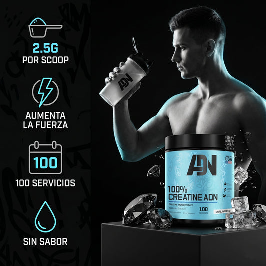 Creatina ADN Monohidratada en Polvo: 250gr - NutriSuplementos Perú