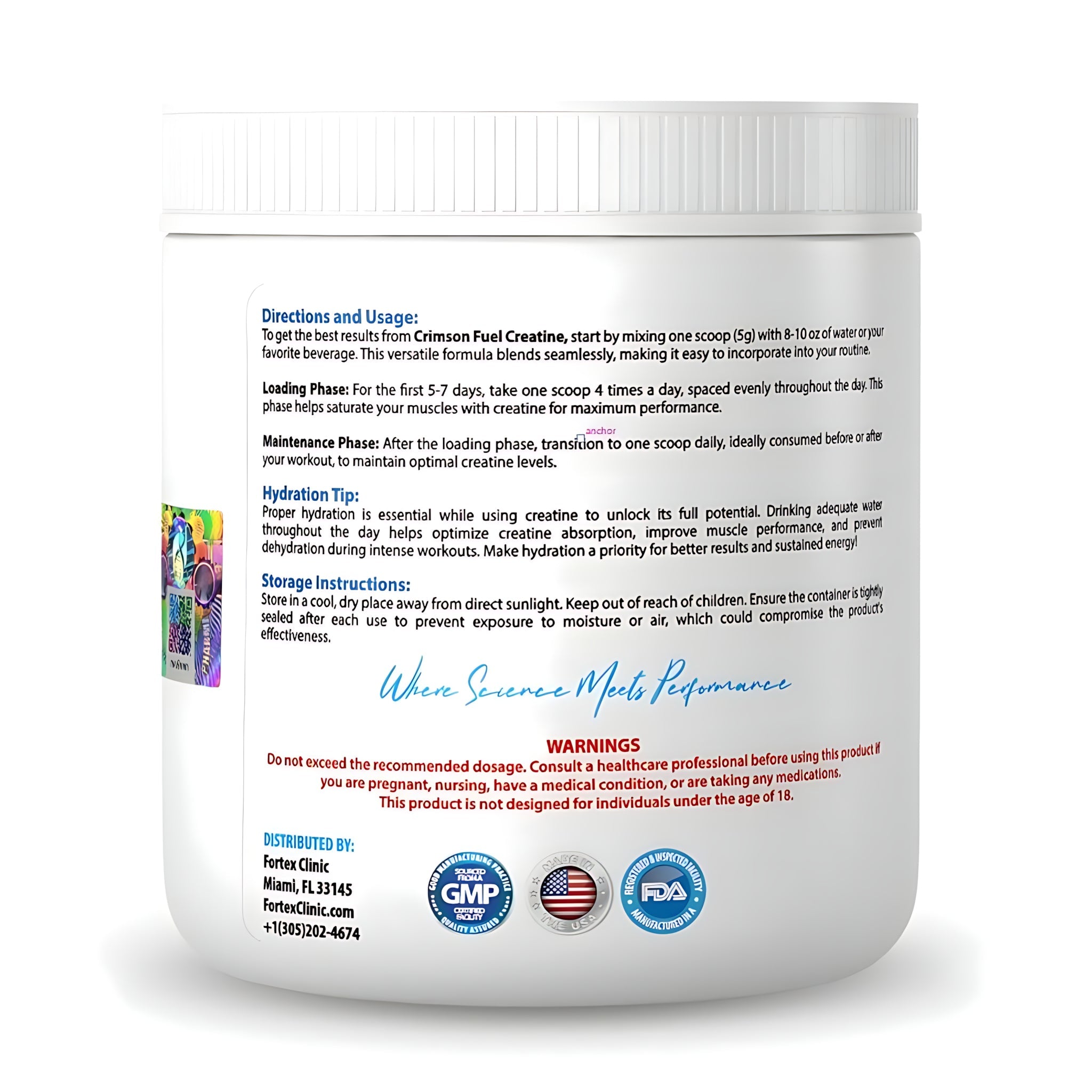 Creatina Crimson Micronizada: 300gr - NutriSuplementos Perú