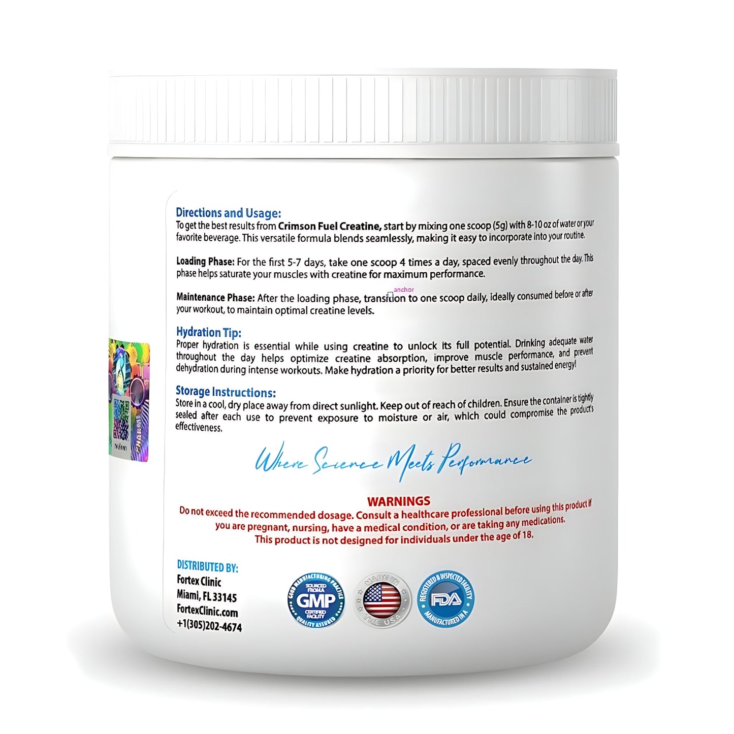 Creatina Crimson Micronizada: 300gr - NutriSuplementos Perú