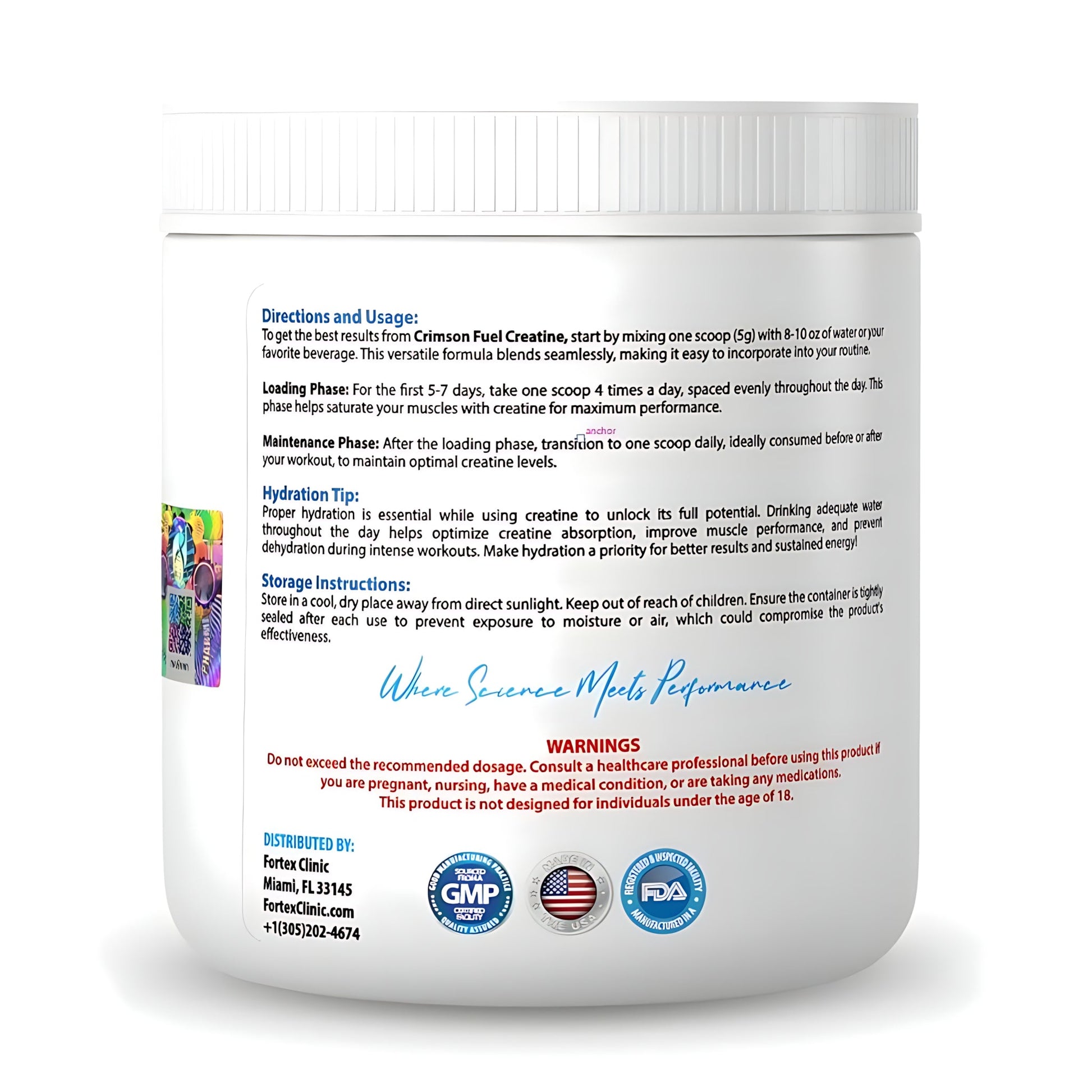 Creatina Crimson Micronizada: 300gr - NutriSuplementos Perú