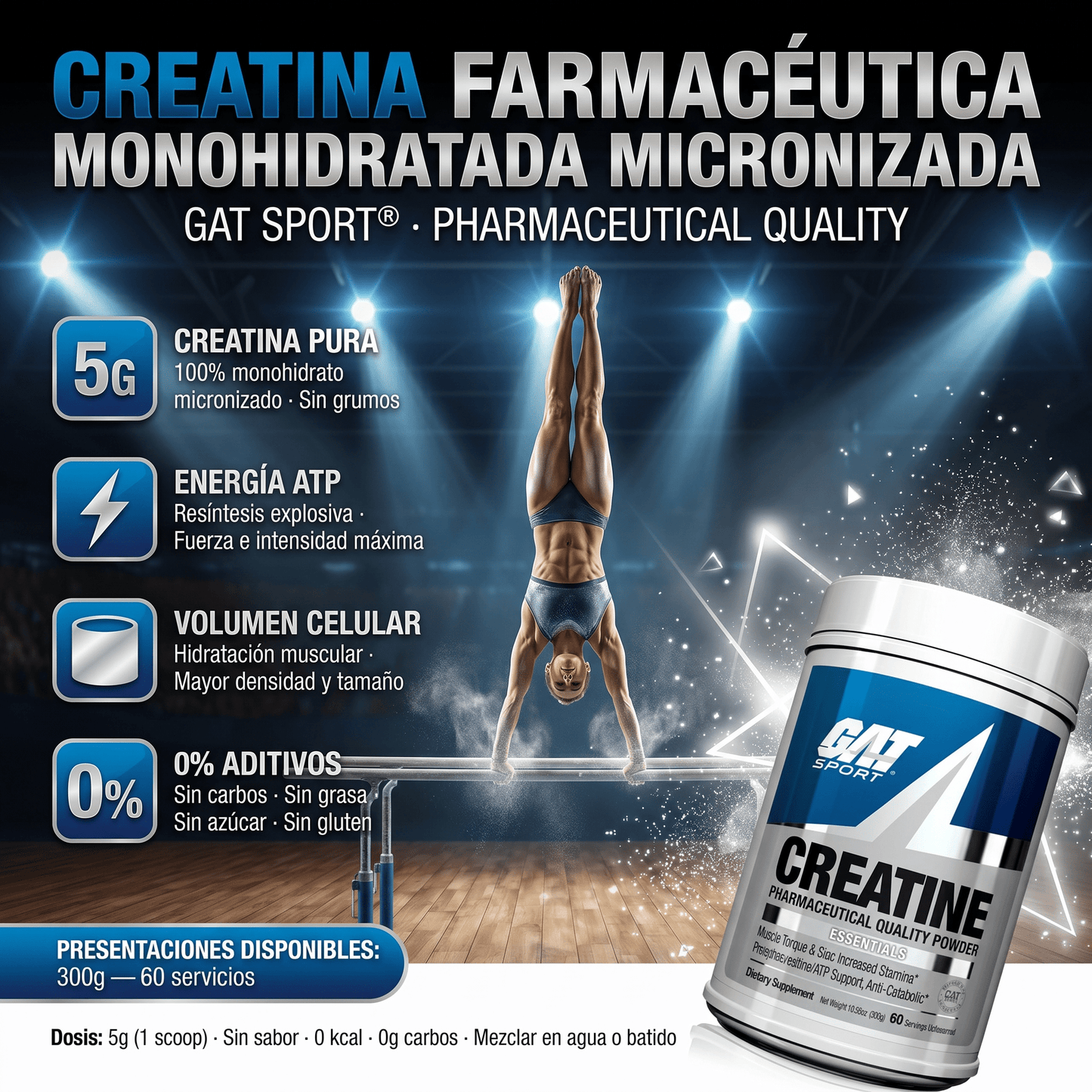 Creatina GAT Sport - NutriSuplementos Perú