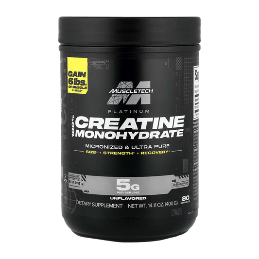 Creatina Muscletech Platinum Monohidratada Micronizada: 400gr - NutriSuplementos Perú