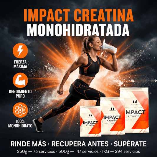 Creatina MyProtein Impact Monohidratada: 250gr - 500gr - 1KG - NutriSuplementos Perú