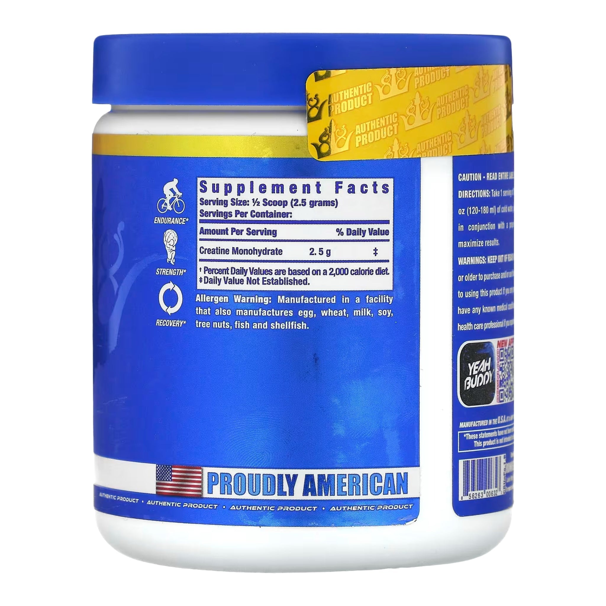 Creatina Ronnie Coleman Monohidratada: 300 gr - 1KG - NutriSuplementos Perú