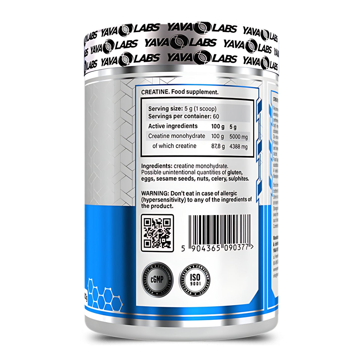 Creatina Yava Labs Monohidratada: 300gr - 1KG - NutriSuplementos Perú