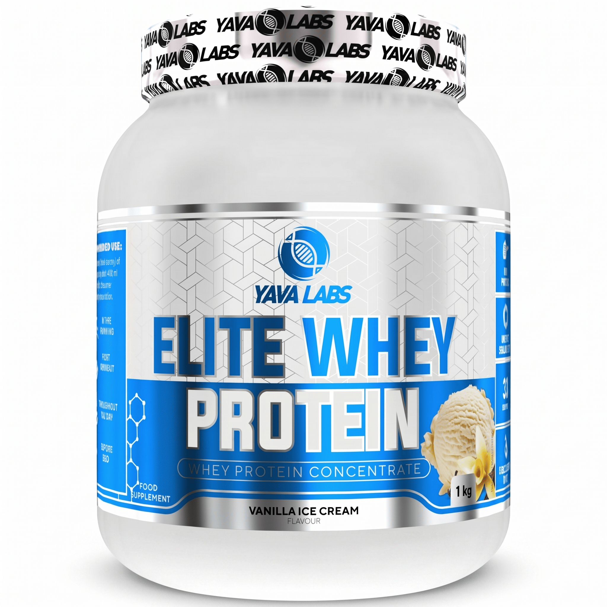 Elite Whey Protein Yava Labs Proteína Suero de Leche: 1KG - NutriSuplementos Perú