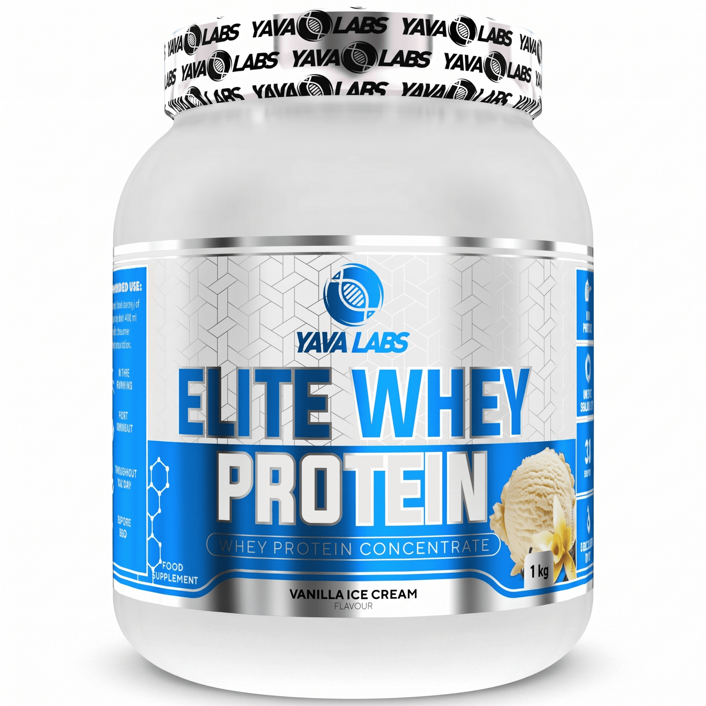 Elite Whey Protein Yava Labs Proteína Suero de Leche: 1KG - NutriSuplementos Perú