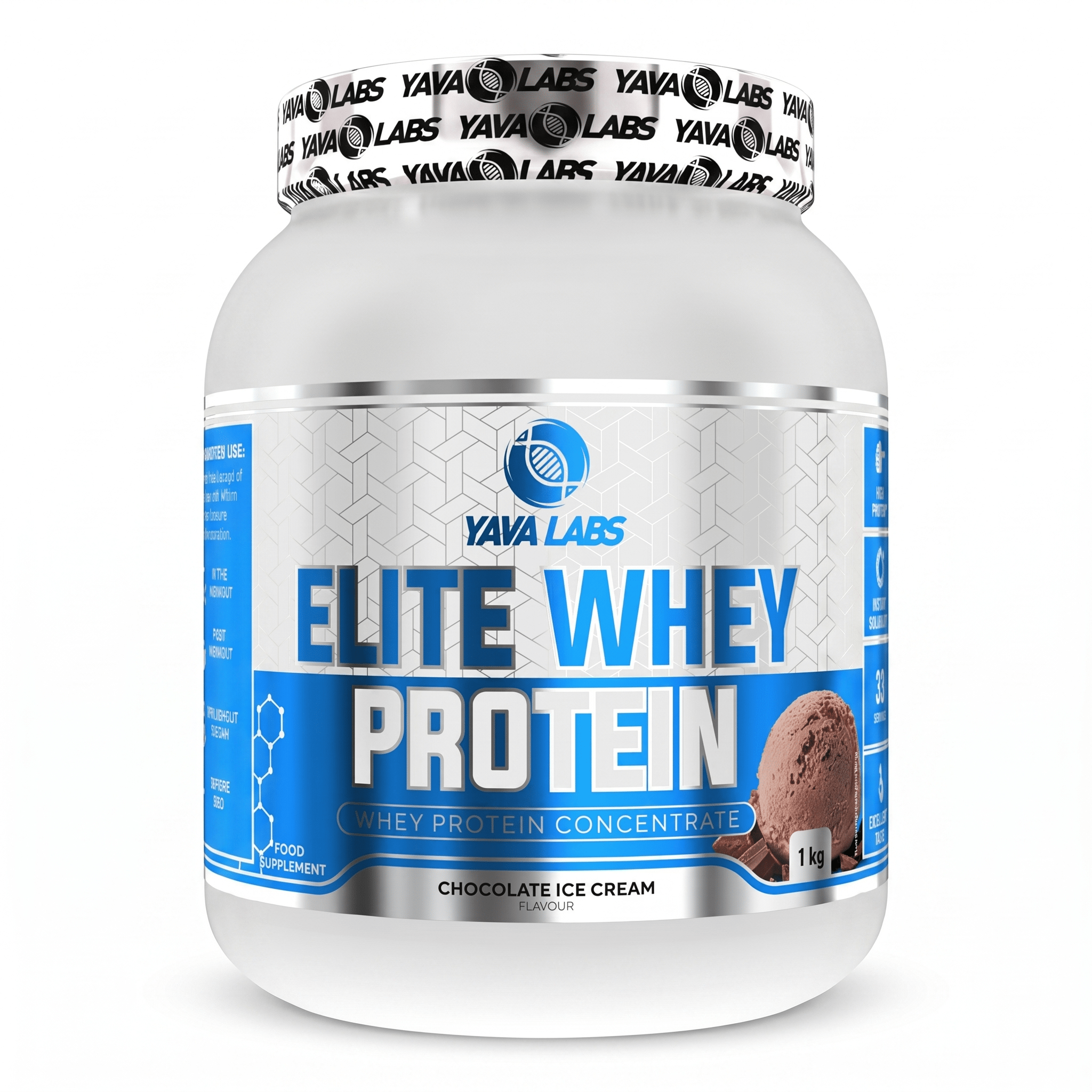 Elite Whey Protein Yava Labs Proteína Suero de Leche: 1KG - NutriSuplementos Perú