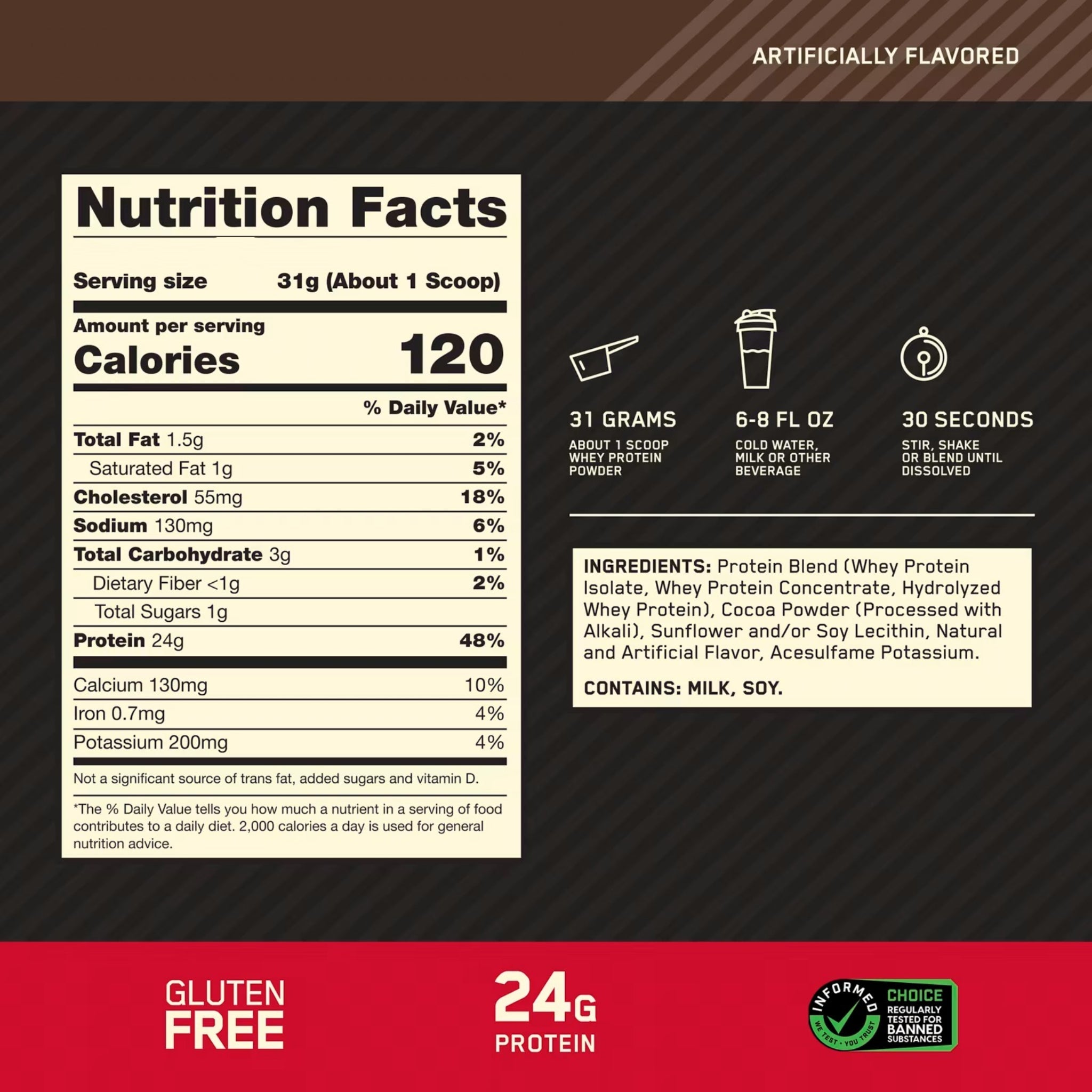 Gold Standard Whey ON de 2lbs y 5lbs - Optimum Nutrition Perú - NutriSuplementos Perú