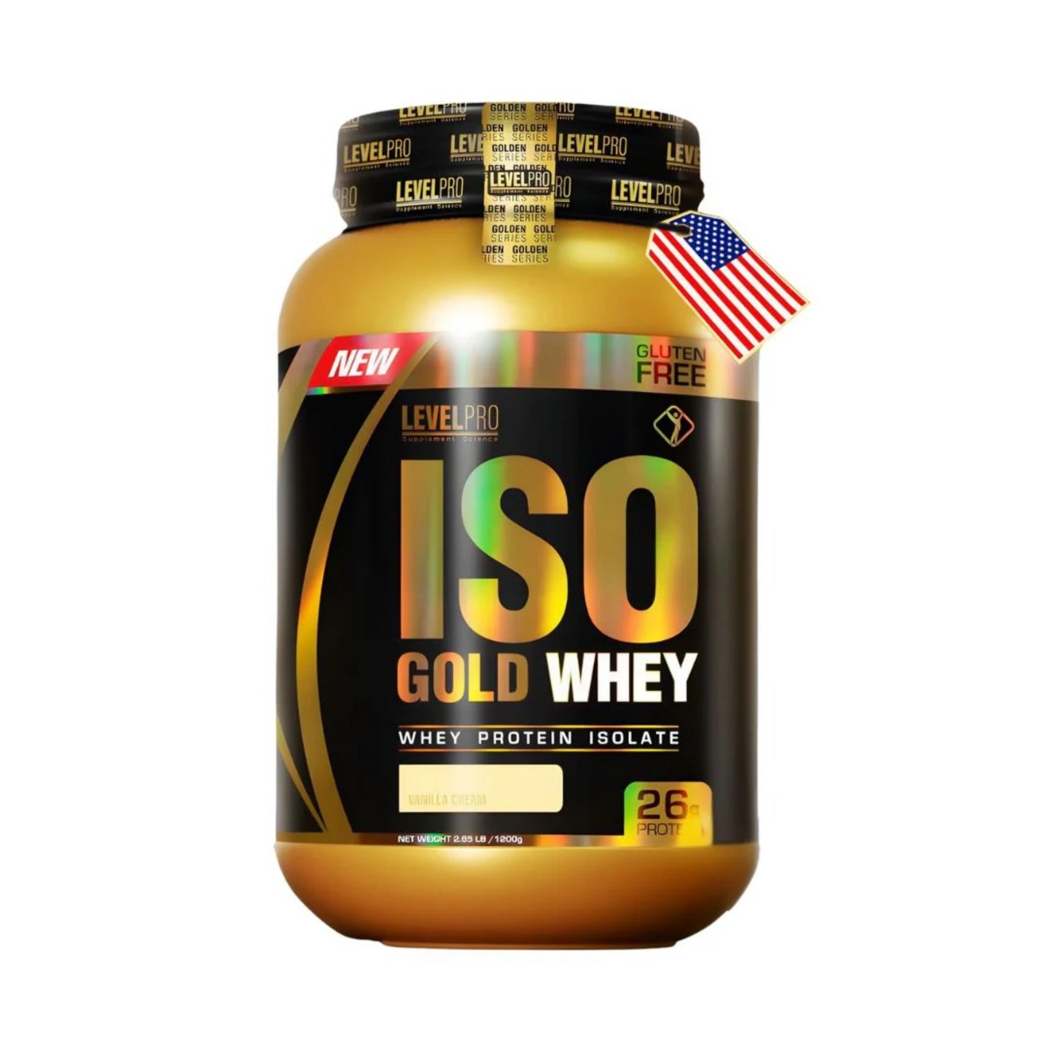 ISO Gold Whey Level Pro: 2.43lb - 6.6 lb - Sachets