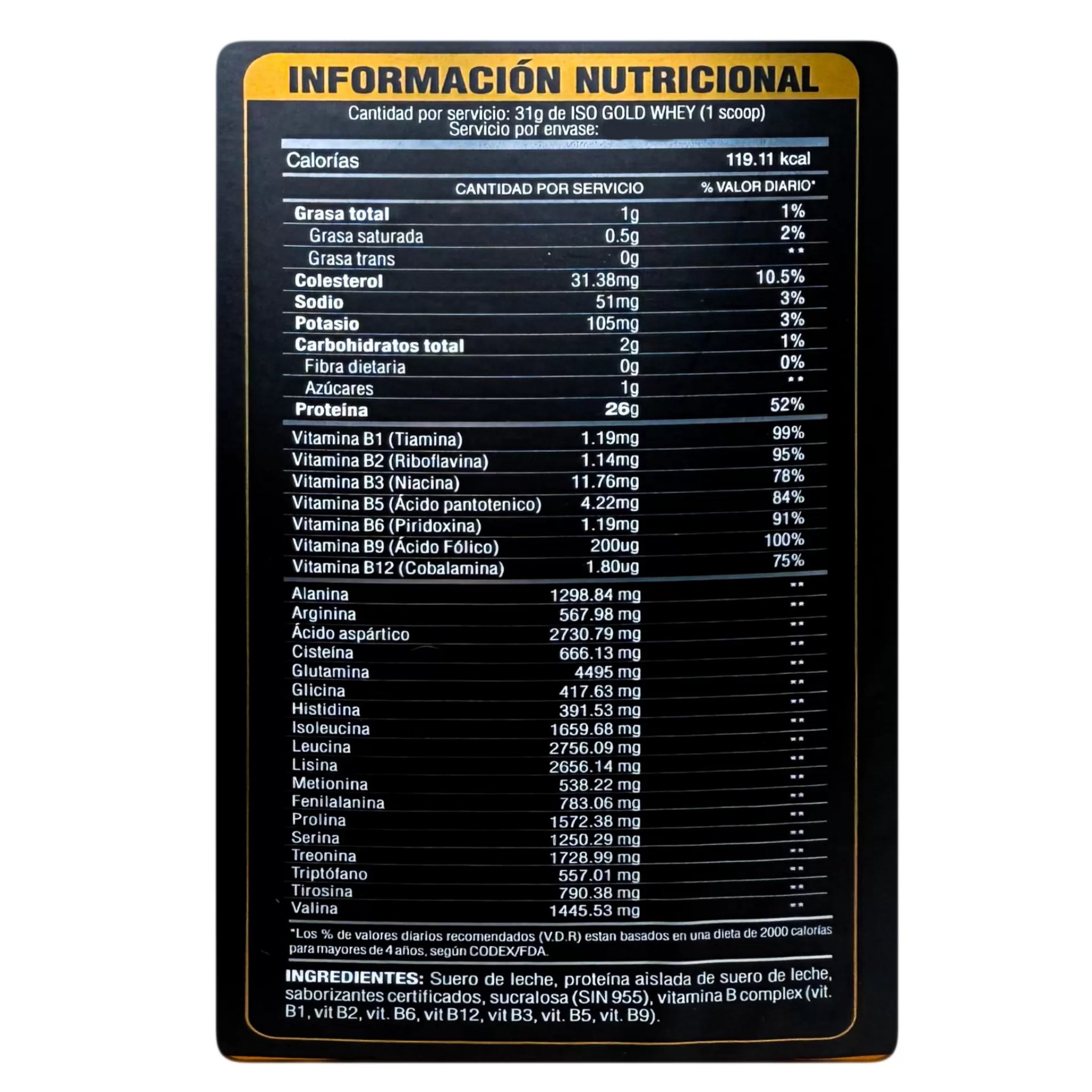 ISO Gold Whey Level Pro: 2.43lb - 6.6 lb - Sachets