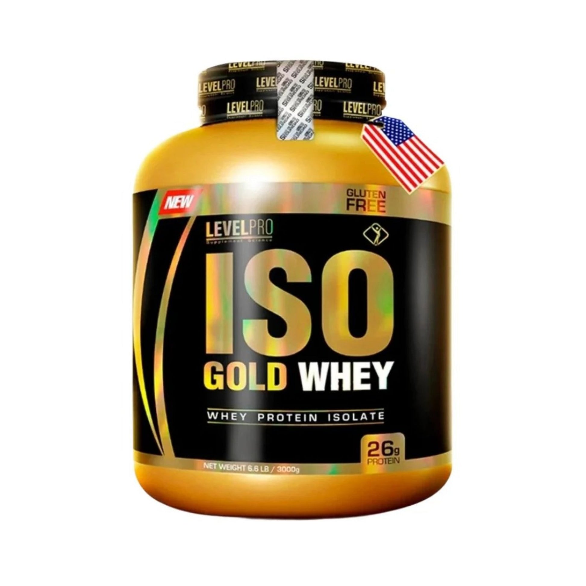 ISO Gold Whey Level Pro: 2.43lb - 6.6 lb - Sachets - NutriSuplementos Perú