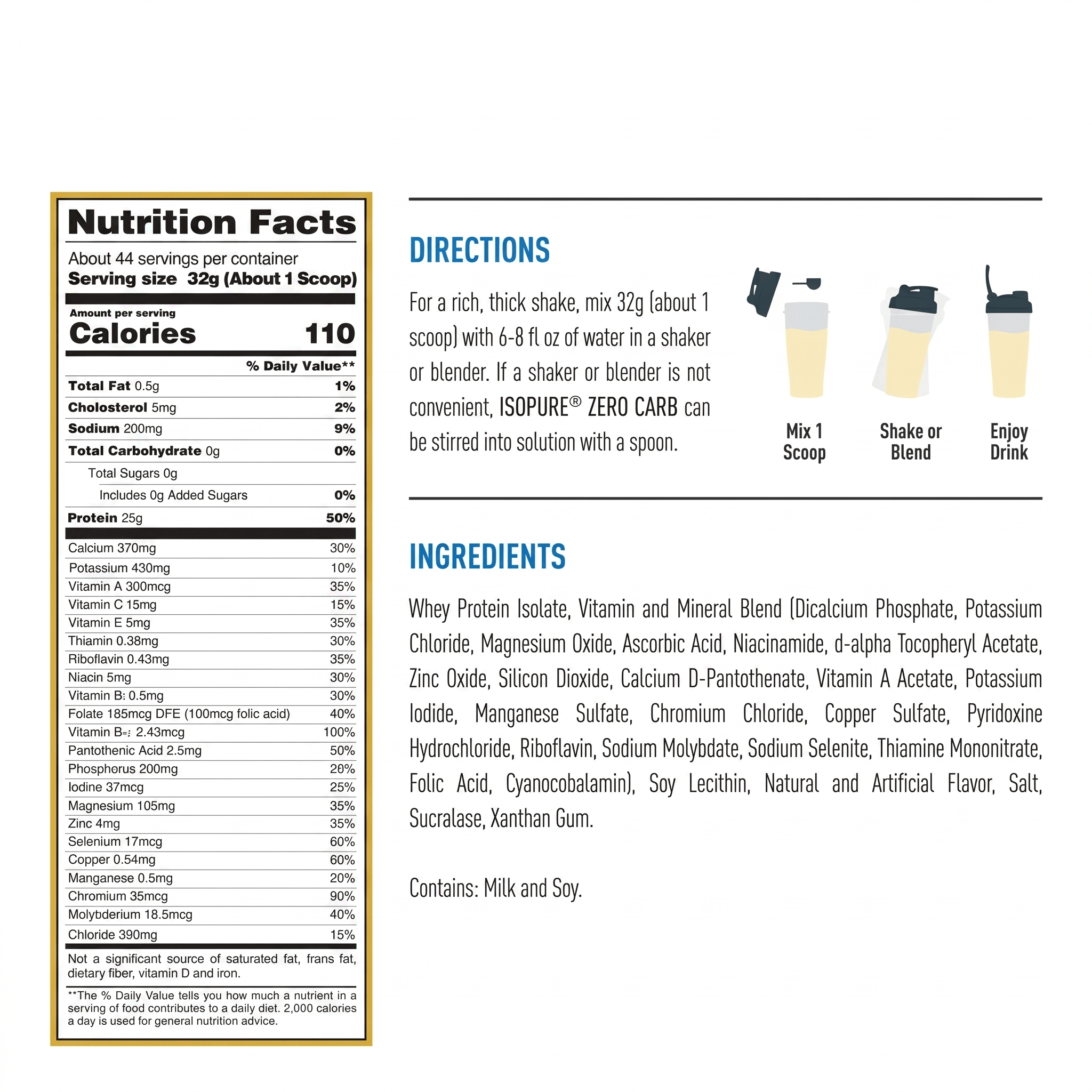ISOPURE Zero Carb Low Carb Proteína Aislada: 3lb - 4.5lb - NutriSuplementos Perú