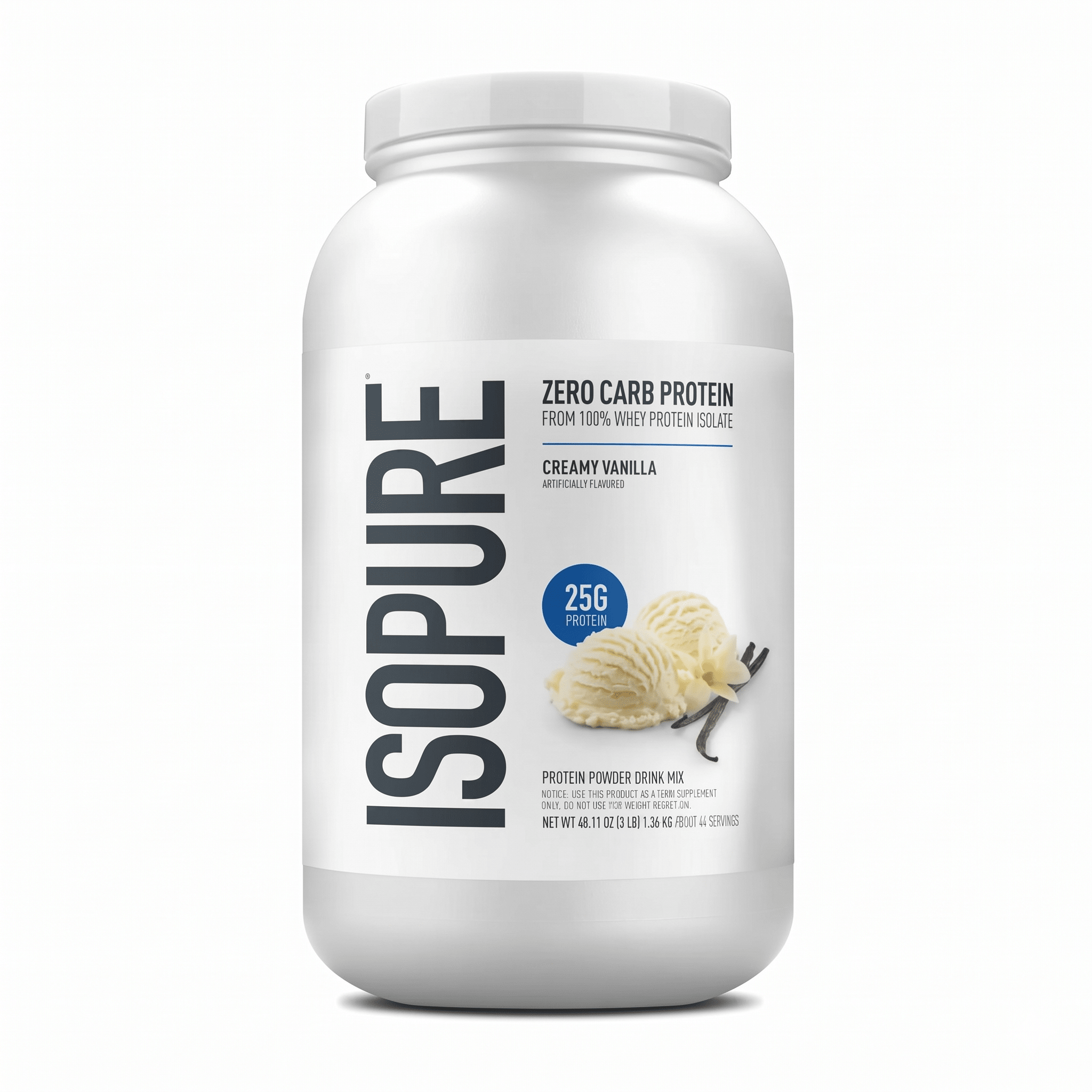 ISOPURE Zero Carb Low Carb Proteína Aislada: 3lb - 4.5lb - NutriSuplementos Perú