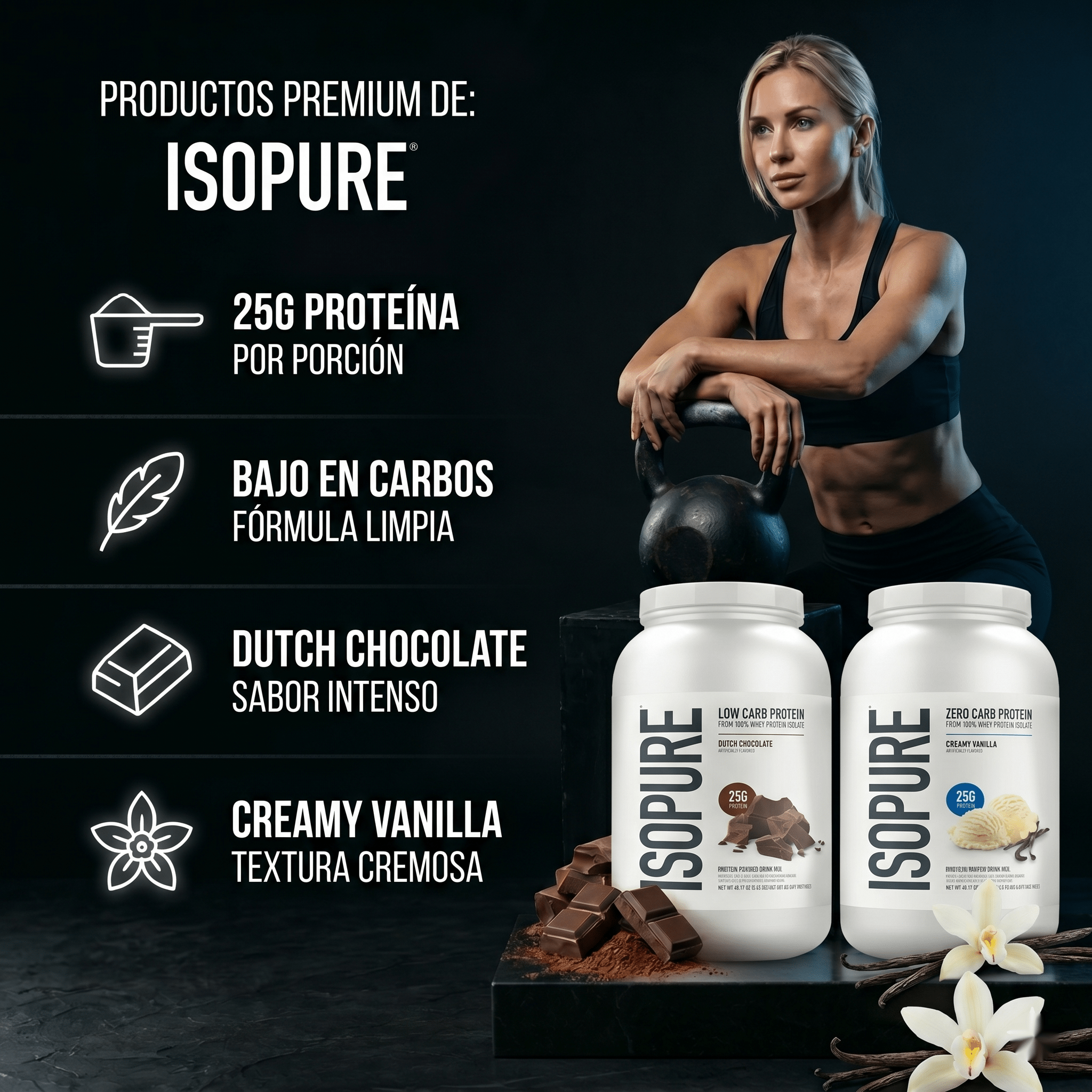 ISOPURE Zero Carb Low Carb Proteína Aislada: 3lb - 4.5lb - NutriSuplementos Perú