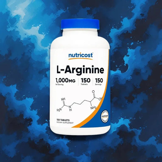 L - Arginina Nutricost 1000mg (150 y 300 Cápsulas) - NutriSuplementos Perú