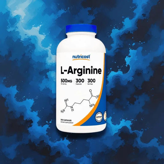 L - Arginina Nutricost 500mg (300 Cápsulas) - NutriSuplementos Perú