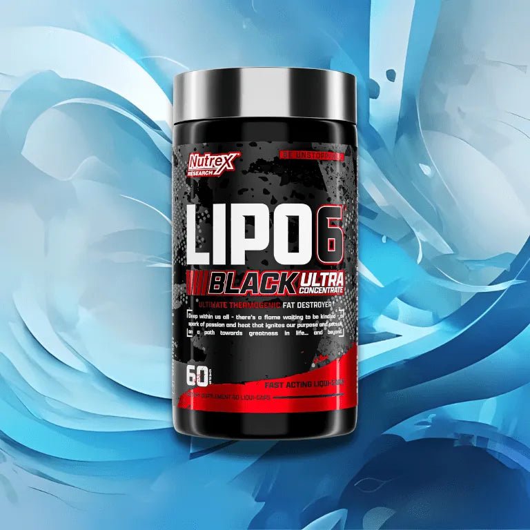 Lipo Six Black: Rojo y Amarillo de 60 Pastillas - NutriSuplementos Perú