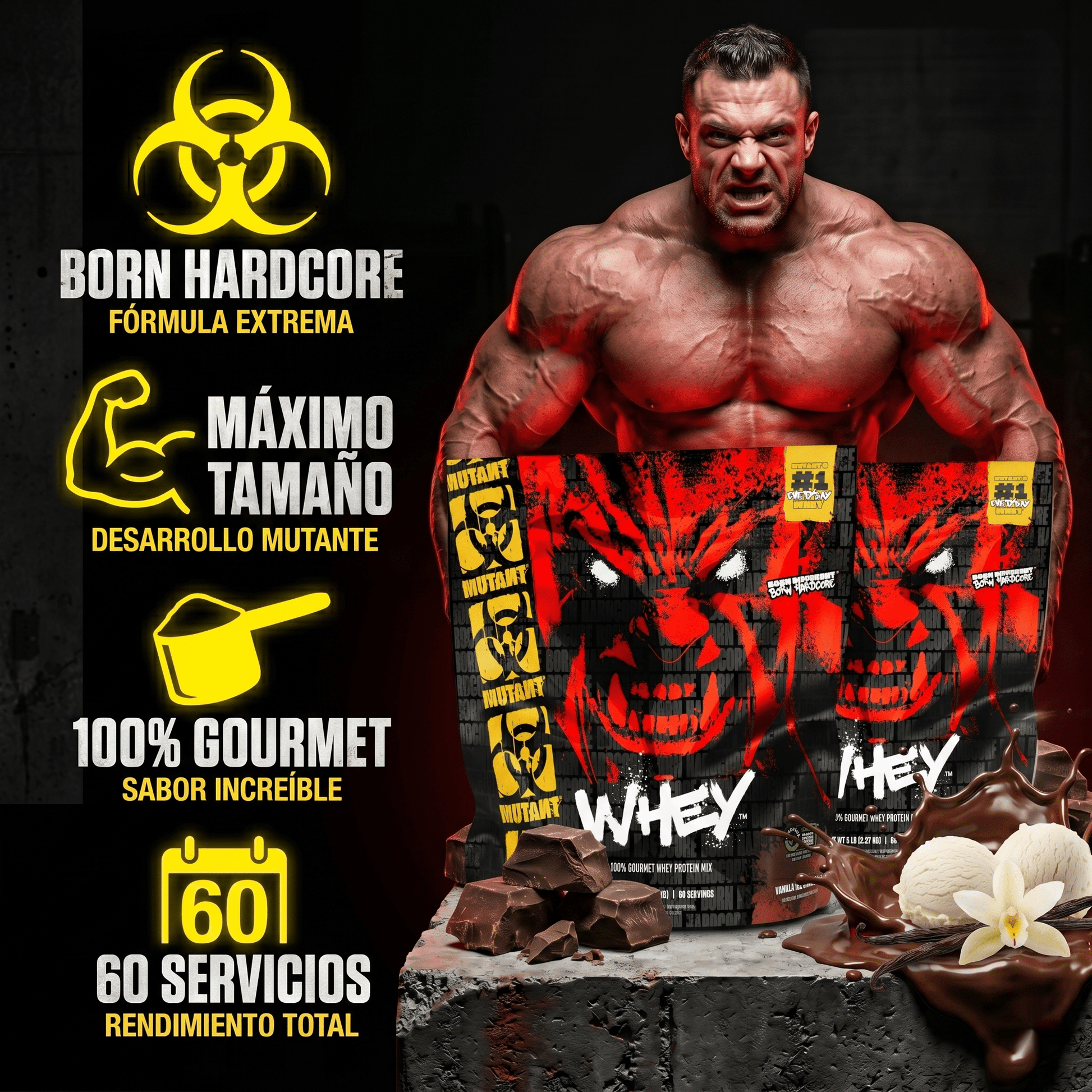 Mutant Whey de 5LBs y 10LBs - Mutant Perú - NutriSuplementos Perú