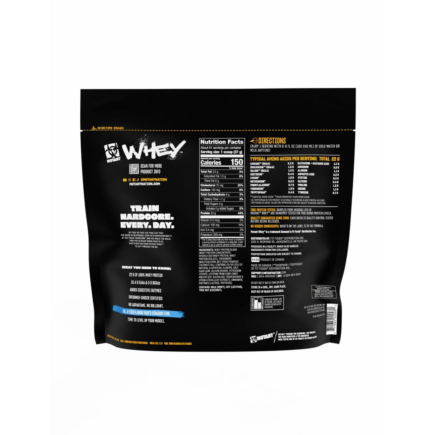 Mutant Whey de 5LBs y 10LBs - Mutant Perú - NutriSuplementos Perú