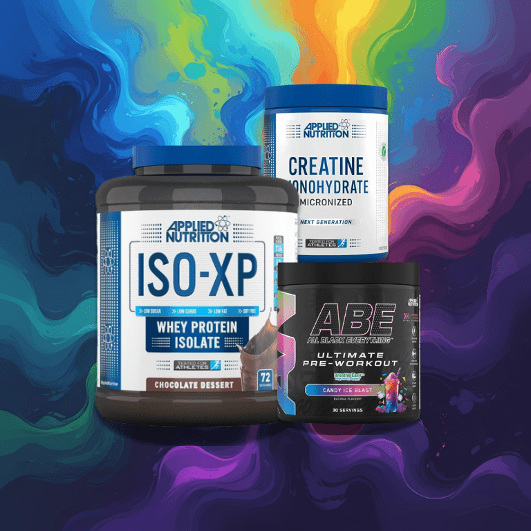 Pack Applied Nutrition - Oferta Imbatible (Proteina + Creatina + Pre Workout) - NutriSuplementos Perú