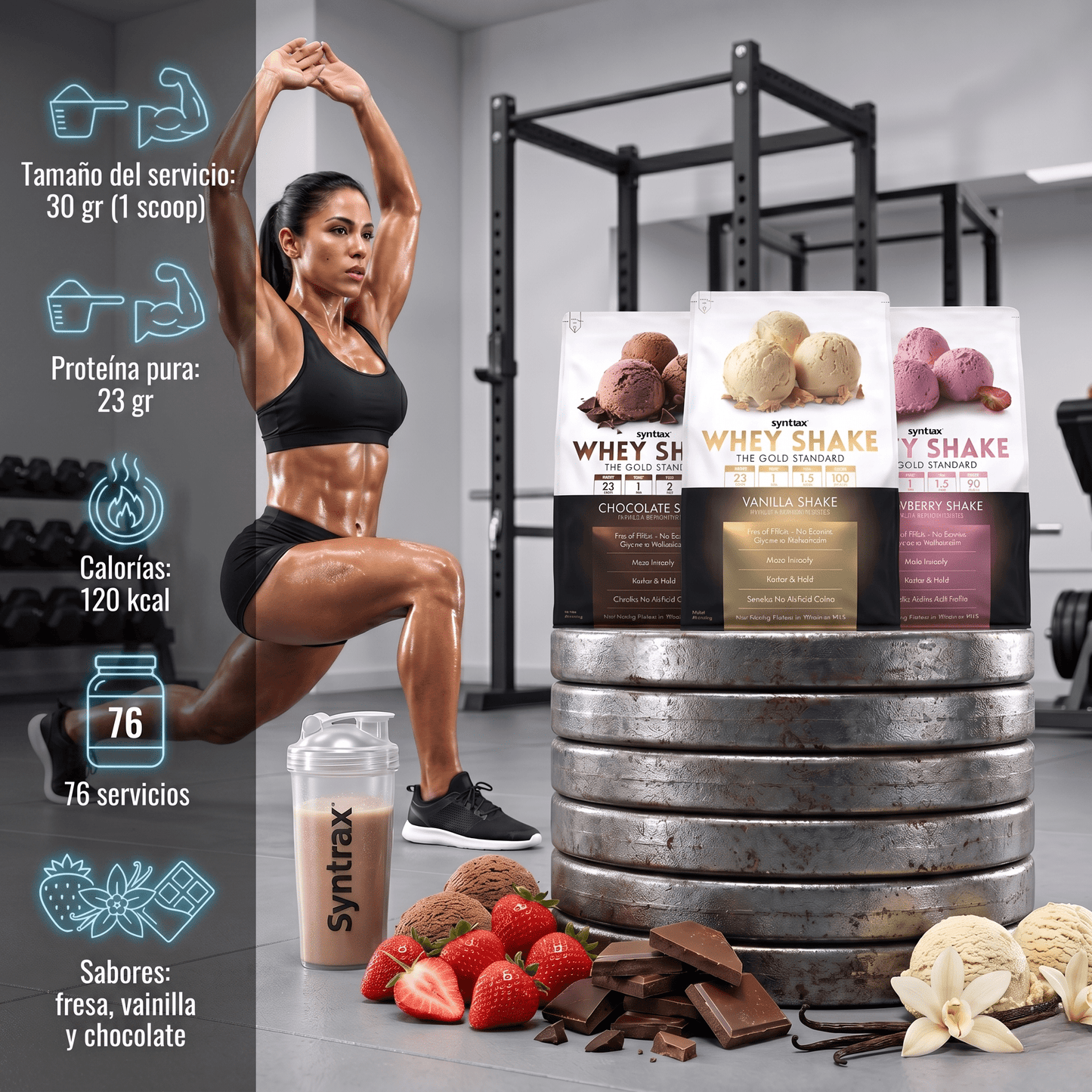 Proteína Whey Shake de Syntrax: 5lb - NutriSuplementos Perú