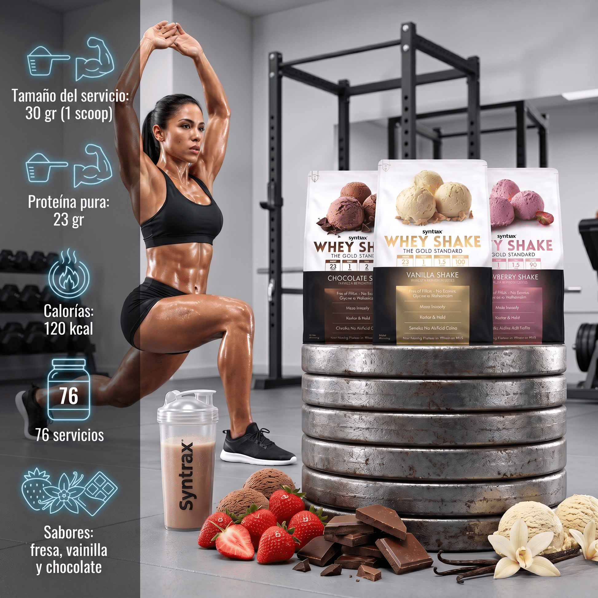 Proteína Whey Shake de Syntrax: 5lb - NutriSuplementos Perú