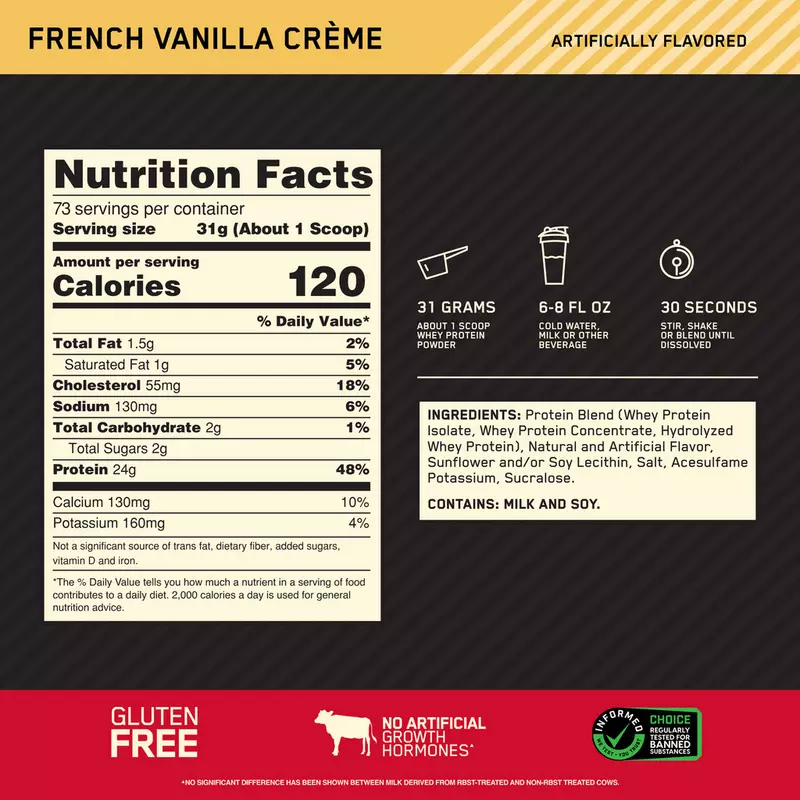 Gold Standard Whey ON de 2lbs y 5lbs - Optimum Nutrition Perú