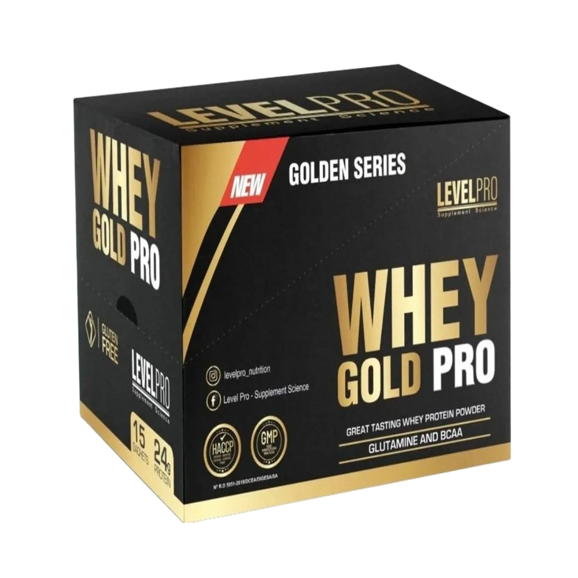 Whey Gold Pro LevelPRO (5 Libras y Caja) - NutriSuplementos Perú